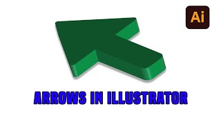 How to make 3D Arrow shape in Adobe Illustrator | Line Segment Tool in Adobe Illustrator Cc 2022