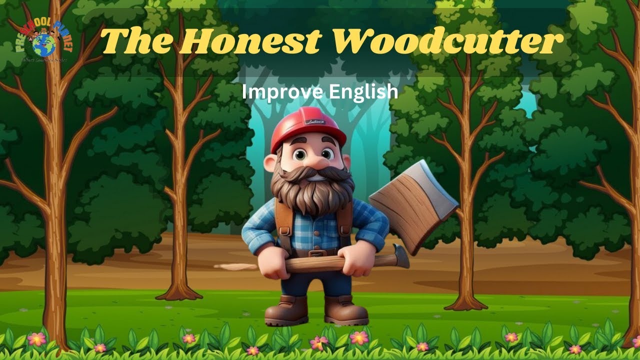 The Honest Woodcutter Story In English I Moral Bedtime Stories ...