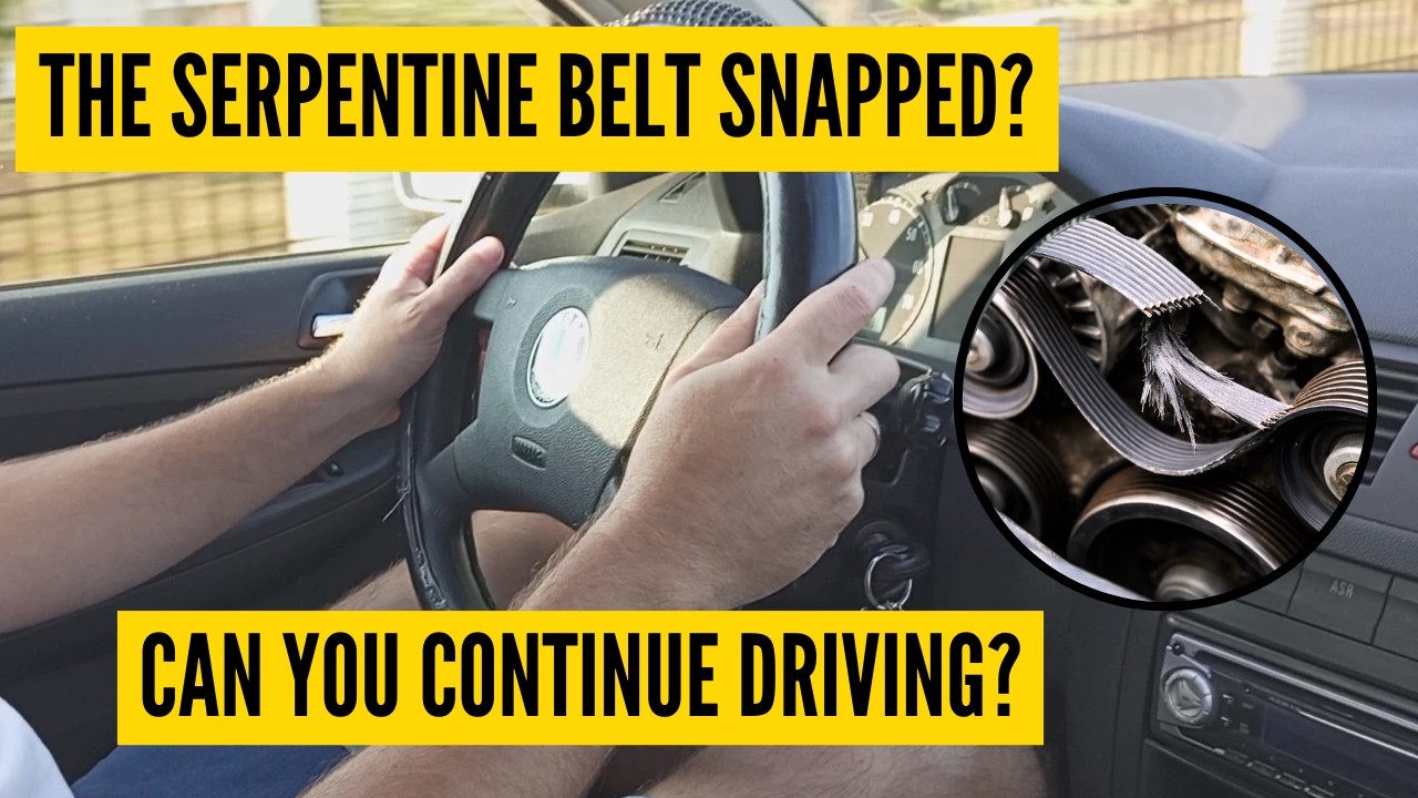 Can You Drive Without A Serpentine Belt