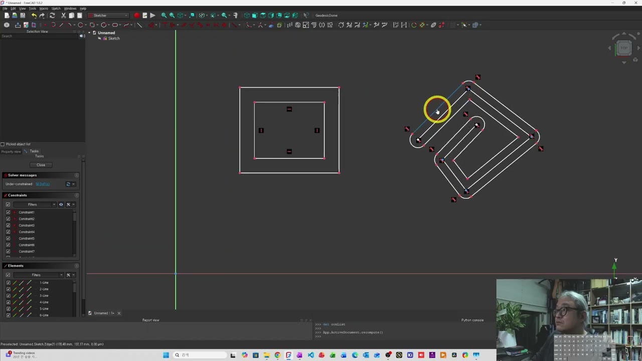 프리캐드 QnA 열려있는 선분, 폴리라인에 Offset을 주는 다양한 방법(영상 오류로 인한 재 업로드)