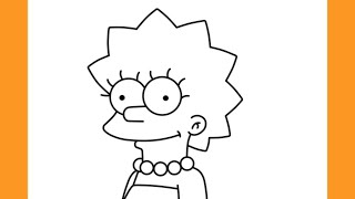 How to Draw LISA SIMPSON (The Simpsons)