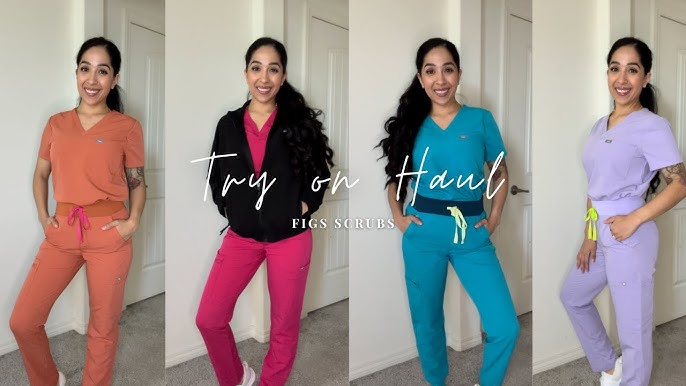 FIGS SCRUBS HAUL - different styles/colors & petite scrub pants vs