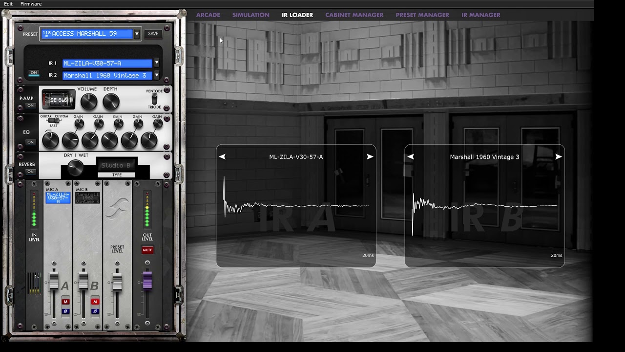 Two Notes Torpedo CAB + Kettner Access preamp - testing IRs