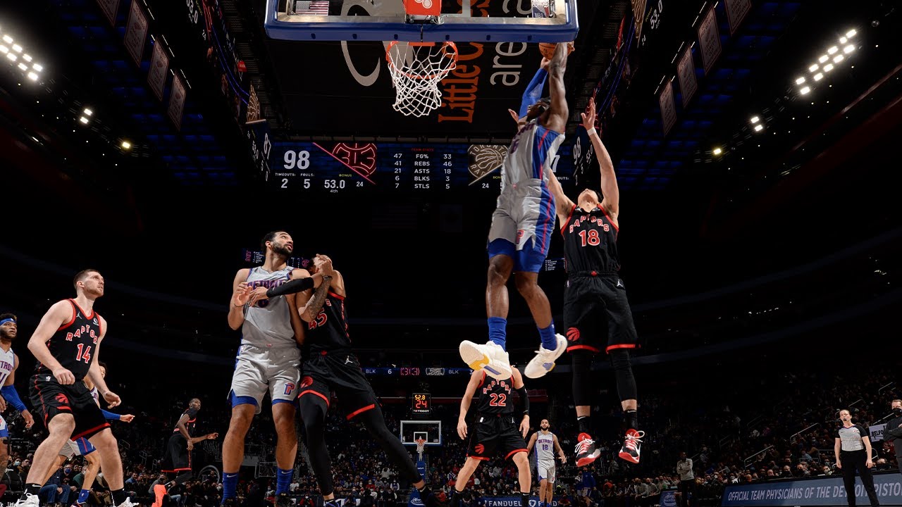 Detroit Pistons Highlights Every Hamidou Diallo Dunk vs. the Toronto