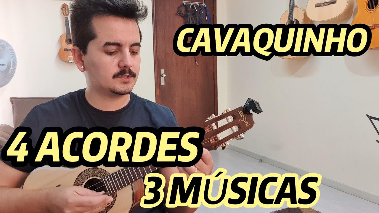 3 MÚSICAS na mesma sequência em C (dó) Exalta e Menos é Mais! Aula de cavaquinho simplificado!