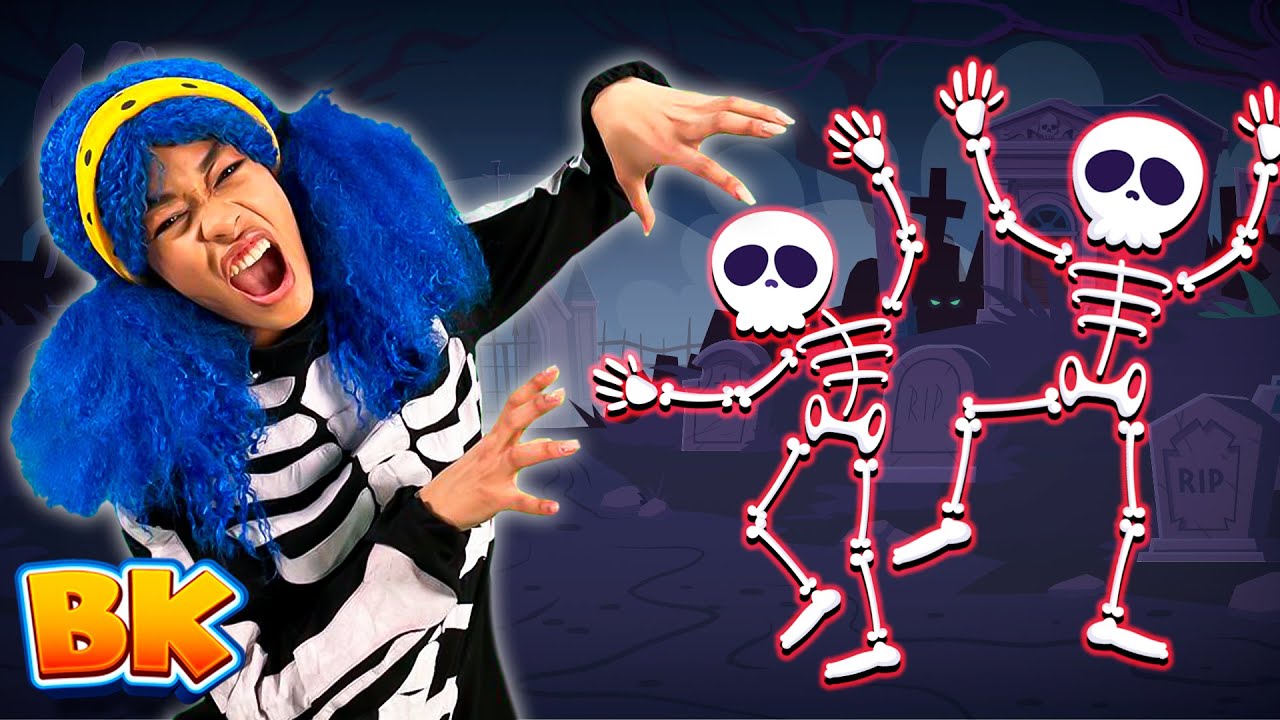 Funny Skeleton Dance | Halloween Funny Dance & More Kids Songs | BisKids World