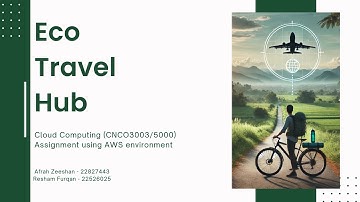 EcoTravel Hub: AWS Cloud Deployment Project by Afrah Zeeshan (22827443) and Resham Furqan (22526025)