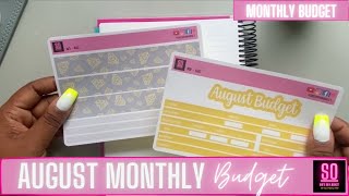 AUGUST Monthly Budget | Come Budget With Me | UK BASED