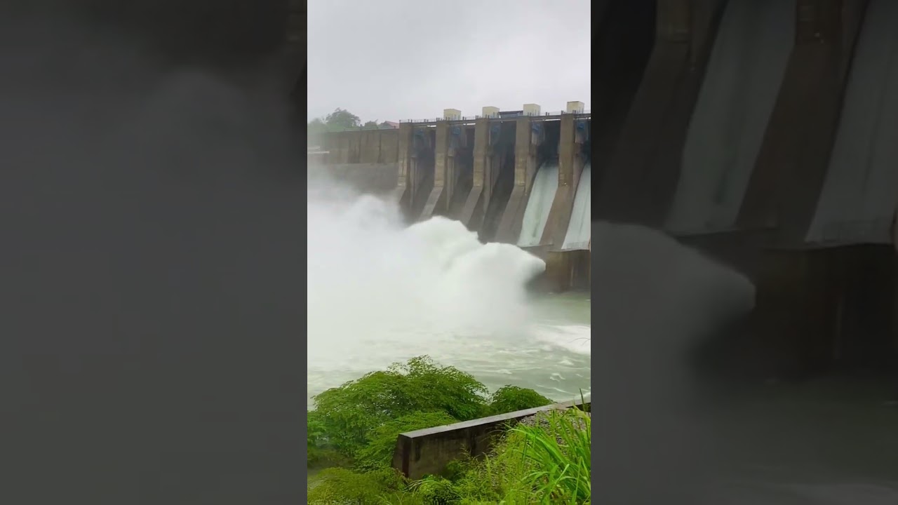 Moragahakanda reservoir spilling🌧️🌊😳 