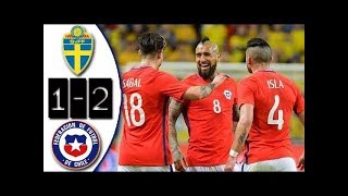 Suecia vs Chile 24-03-2018 Highlights & All Goals 24-03-2017