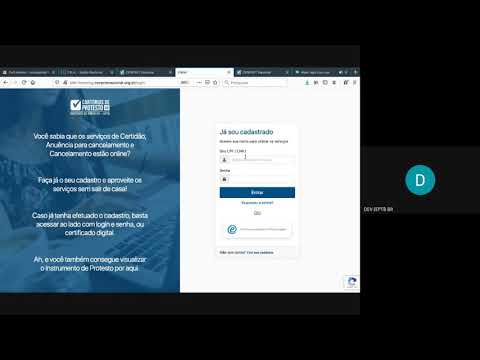 Site CENPROT Nacional - Tutorial de Apresentação de Títulos a Protesto