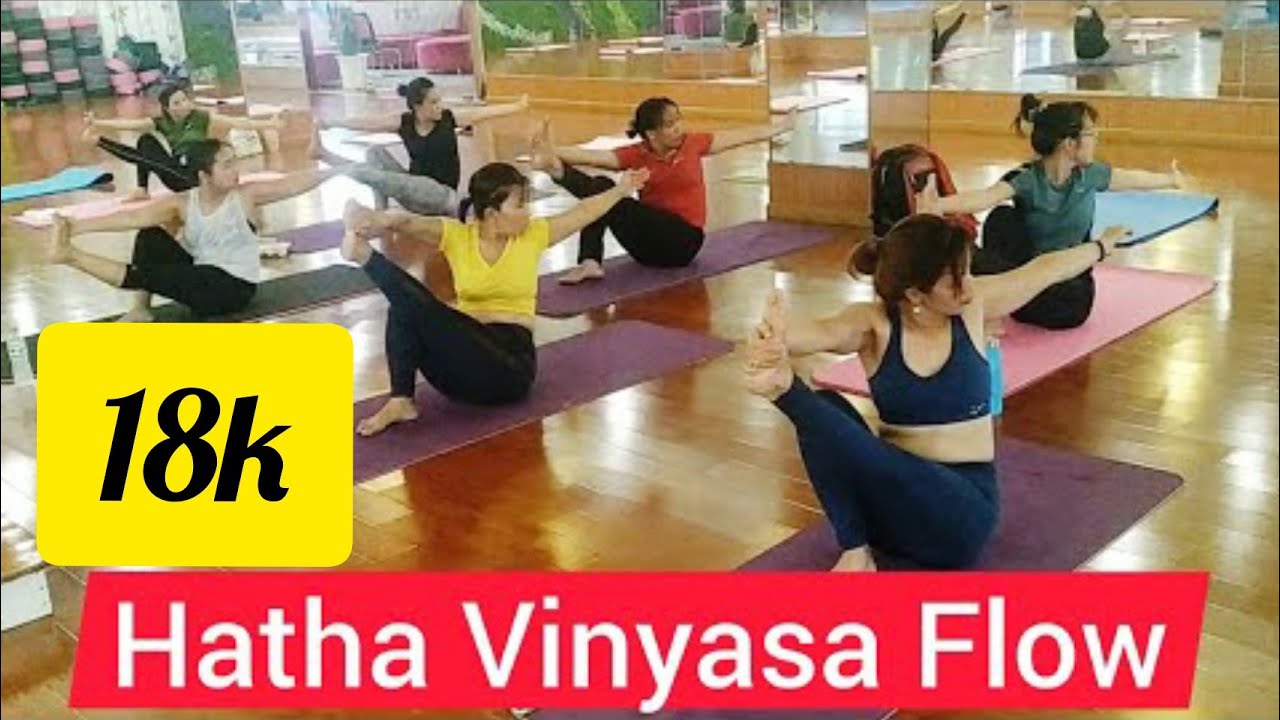 55 Minutes gentle Hatha Vinyasa Flow yoga class || Yoga for beginners || Hatha Yoga..