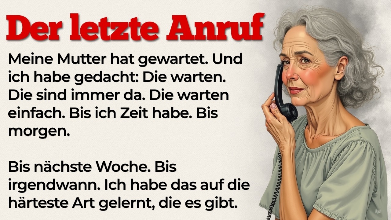 Der letzte Anruf meiner Mutter | Learn German with Stories