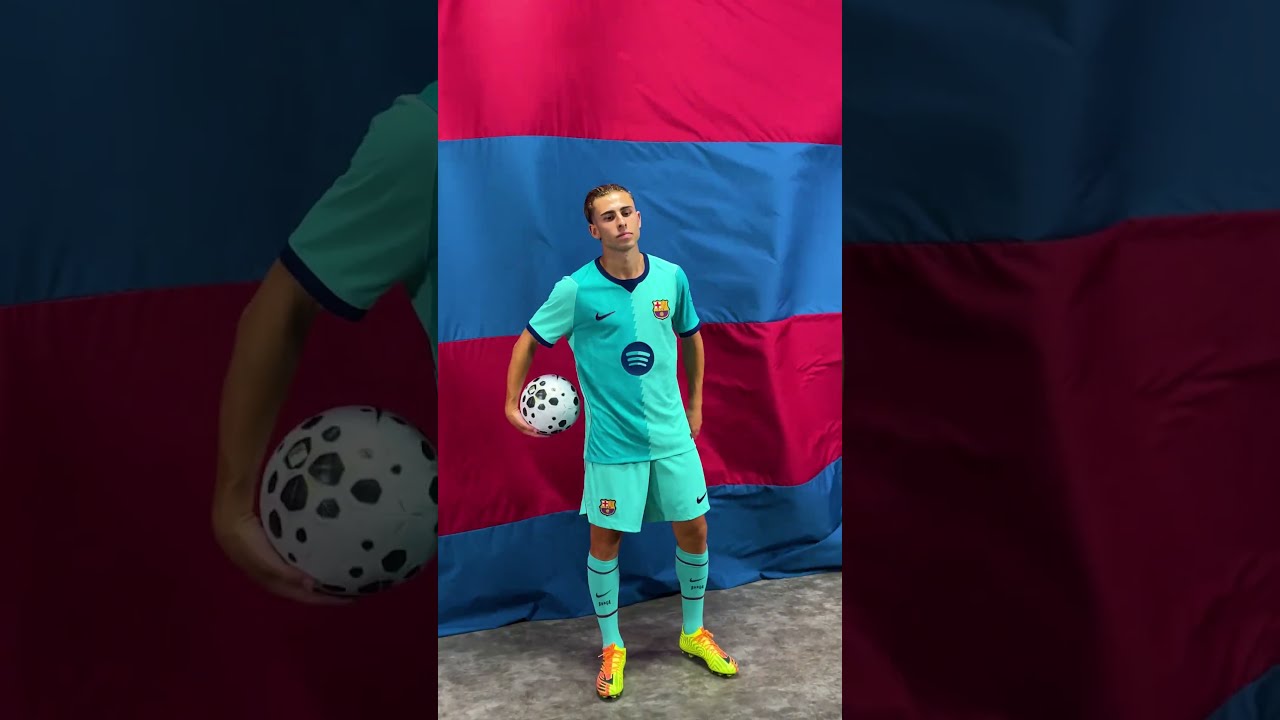 3rd kit ๐๐ฉต #fcbarcelona #football #shorts