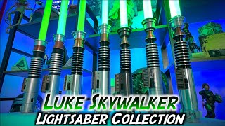 My Luke Skywalker Lightsaber Collection! Plastic, Disney, and Neopixel!