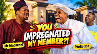 WOLIAGBA WENT TO FIGHT MR MACARONI OVER PREGNANCY || #mrmacaroni #woliagba #deleomowoli