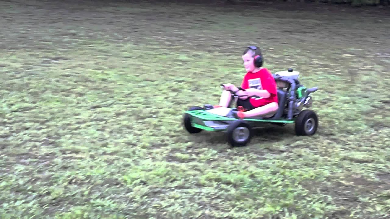 how to build a go kart with a weedeater engine