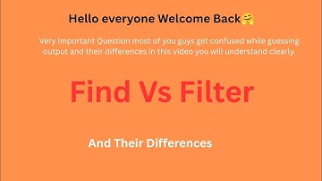 JavaScript find() vs filter() | Clear Explanation With Example. #interview #coding #javascript 