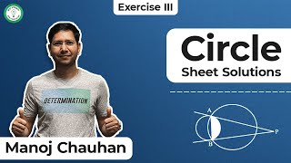 Circle | Sheet Solutions | Exercise - 3 | Question - 91 | Manoj Chauhan