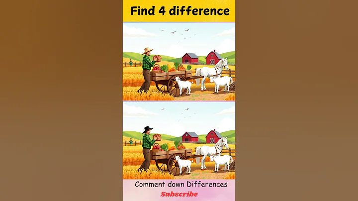 Can you find 4 differences #shorts #shortsfeed #shortvideo #findthedifference