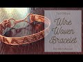 Wire woven bracelet | Pyramid weave | Tutorial