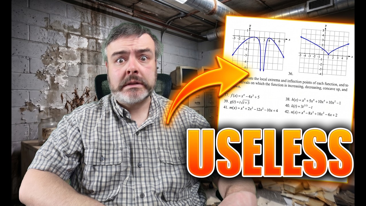 Why SCHOOLS FORCE YOU to Learn USELESS MATH (HS to COLLEGE) - YouTube