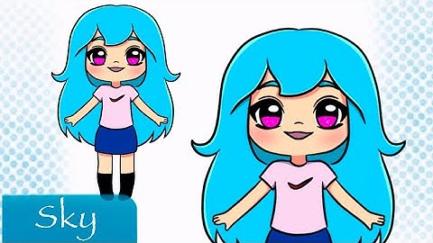 How to Draw Cute Sky from Friday Night Funkin – Step-by-Step Tutorial!