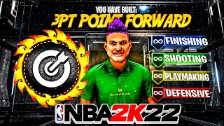 *NEW* POINT FORWARD BUILD WITH SHARPSHOOTING TAKEOVER IN NBA 2K22 BEST POINT FORWARD BUILD IN 2K22