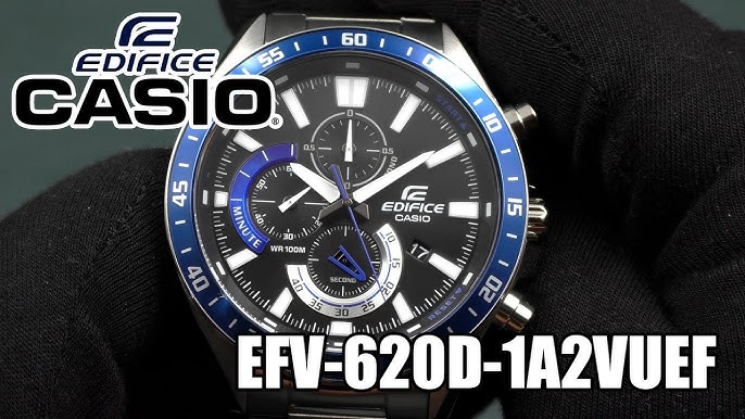 Casio Edifice EFV-620L-1AVUEF, EFV-620D-1A2VUEF - YouTube