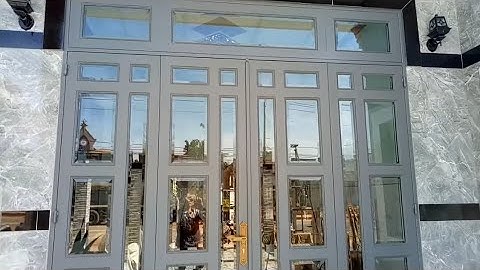 cửa sắt sơn giả xingfa đẹp /mẫu 1