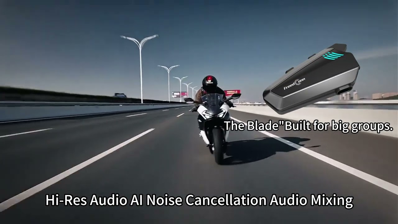 Meet The Blade: Next-Gen Helmet Intercom with AI Noise