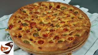 Focaccia pugliese o barese, alta, croccante e soffice – Cucina Italiana