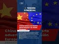 #Economía #Geopolítica #China #UniónEuropea #ComercioExterior #TecnologíaLimpia #Noticias #Guerra