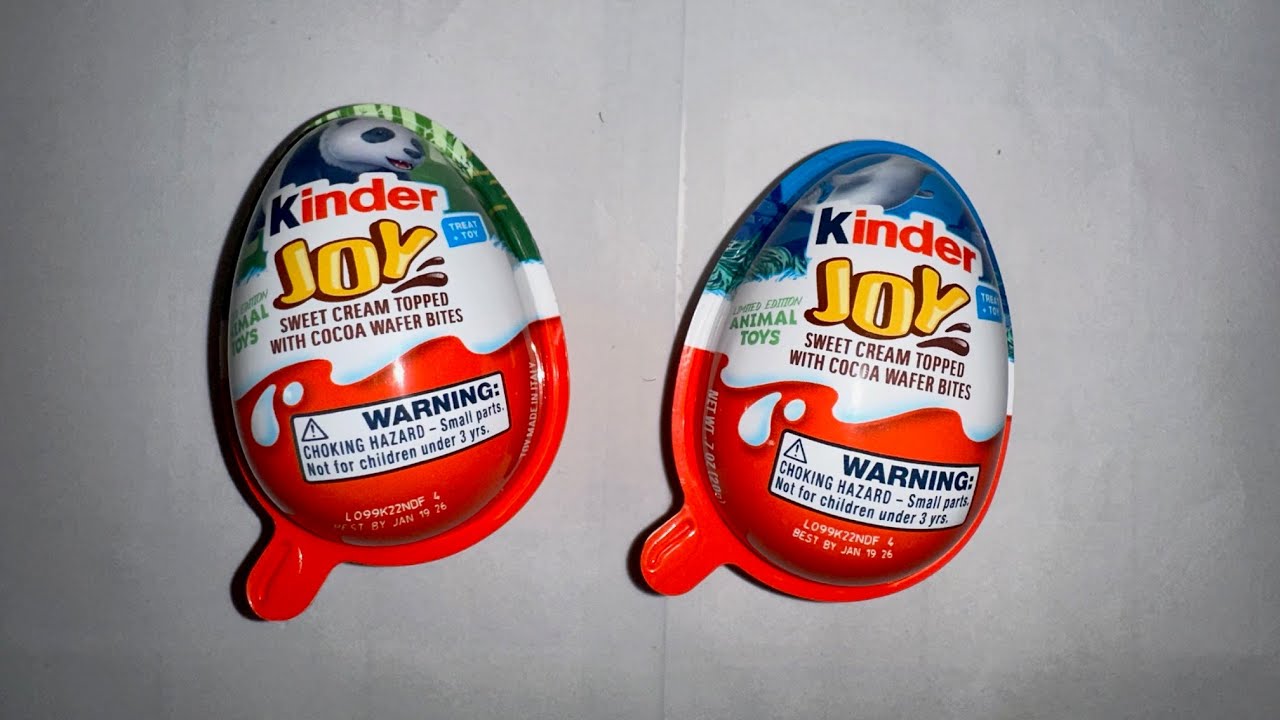 Kinder Joy Surprise Eggs Limited Edition Animal Toys Review