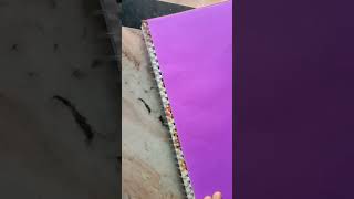 spiral notebook cover simple and aesthetic....#shortsfeed #afterhours #craft #ideas