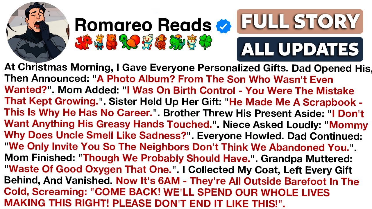 At Christmas Morning, I Gave Everyone Personalized Gifts. Dad Opened His, Then Announced: 