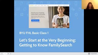 Beginner Series: 1 Getting to Know FamilySearch.org - Kathryn Grant