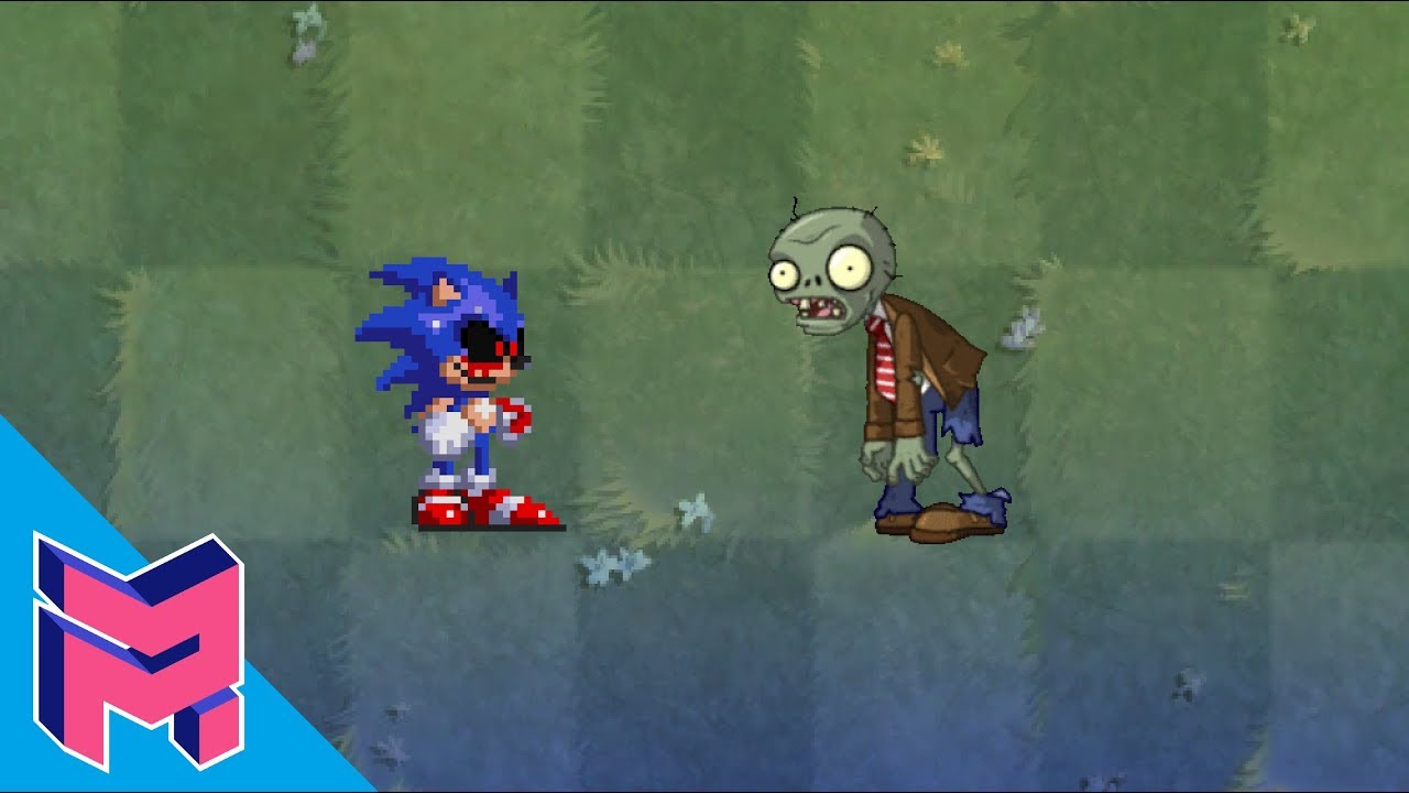 Sonic Exe Vs Plants Vs Zombies Hack Animation Youtube