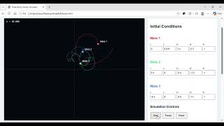 Three Body Gravity Simulator 16