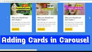 Adding cards within the Carousel of Bootstrap