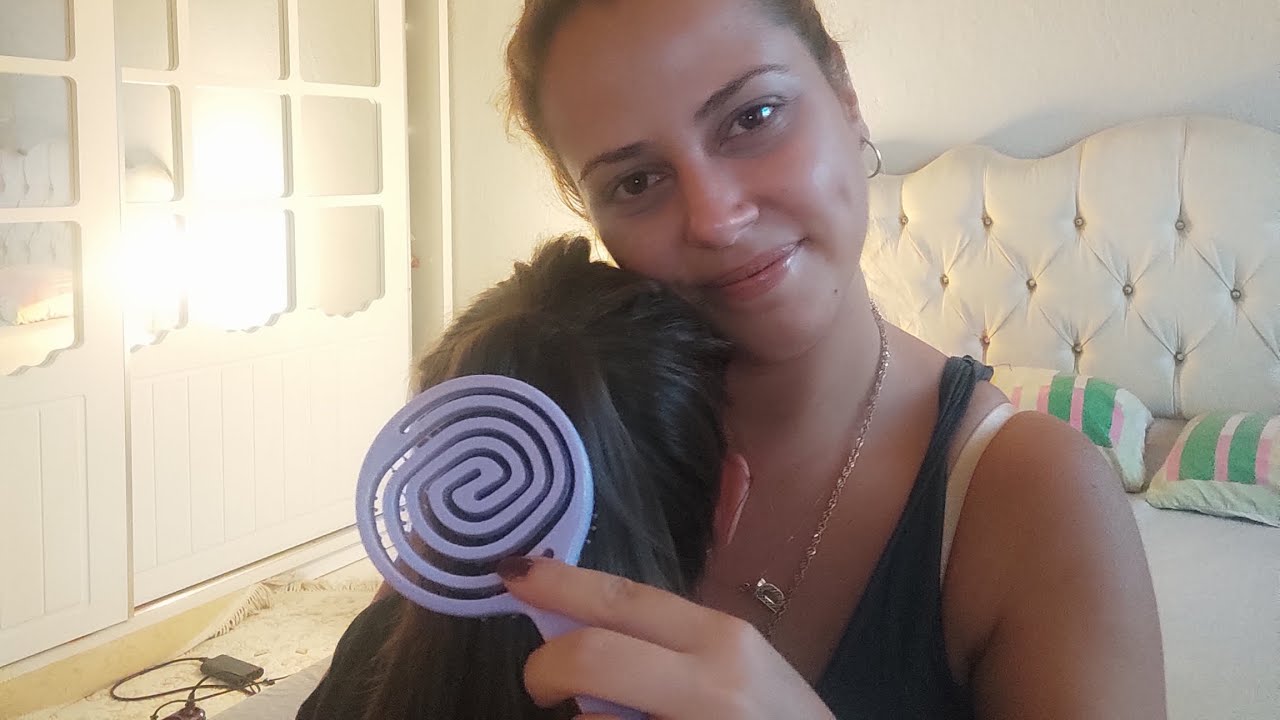 Kızımın saçlarına bakım yaptım ❤️ Asmr Türkçe