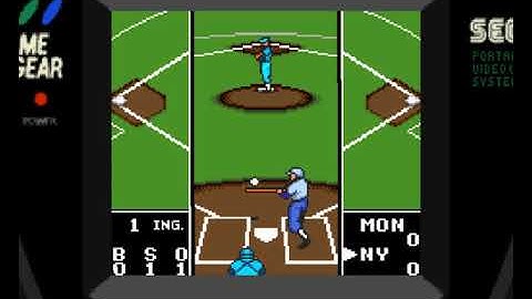 CLUTCH HITTER GAMEPLAY GAME GEAR