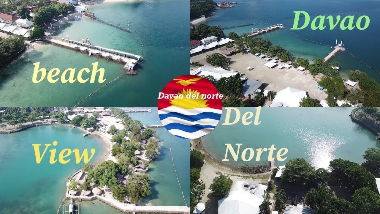 Philippines Davao Del Norte beach view aerial 🇧🇷&🇵🇭