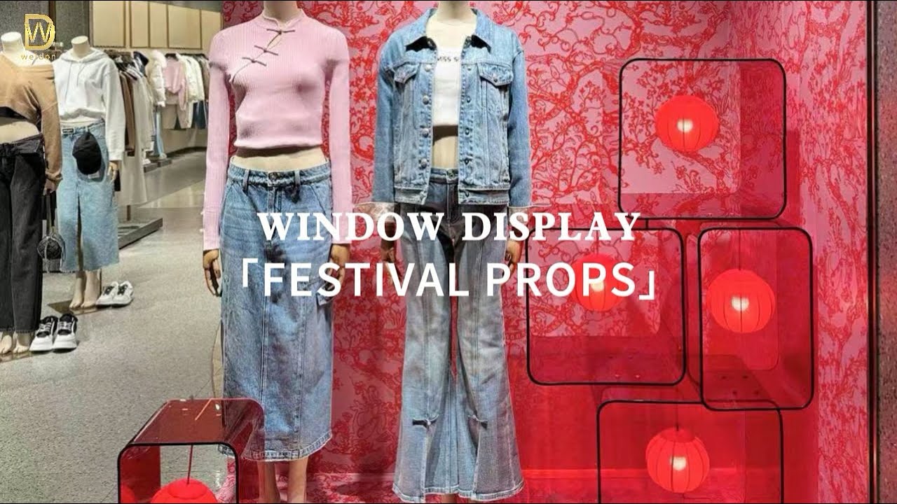 New Year window product display rack - YouTube