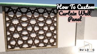 How To Custom Curtain Panel | Archicad