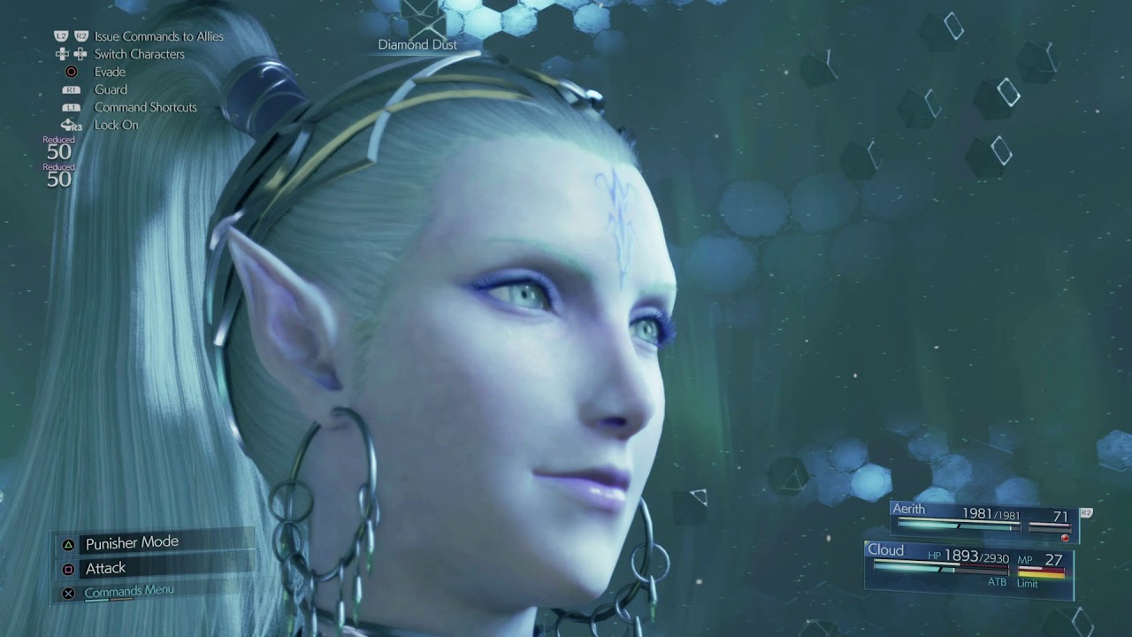 Final Fantasy 7 Remake - Ch. 9 Wall Market: VR Mission Defeat Fat Chocobo: Shiva, Chadley (2020)