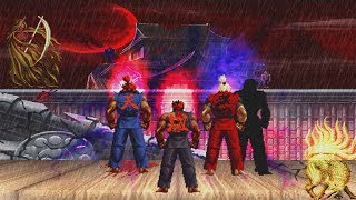 Evil Ryu and Akuma VS. Dragon Ken + Bonus Fight