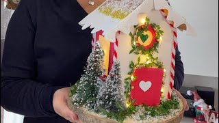 TUTORIAL CASETTA LANTERNA CON RICICLO CARTONE screenshot 5