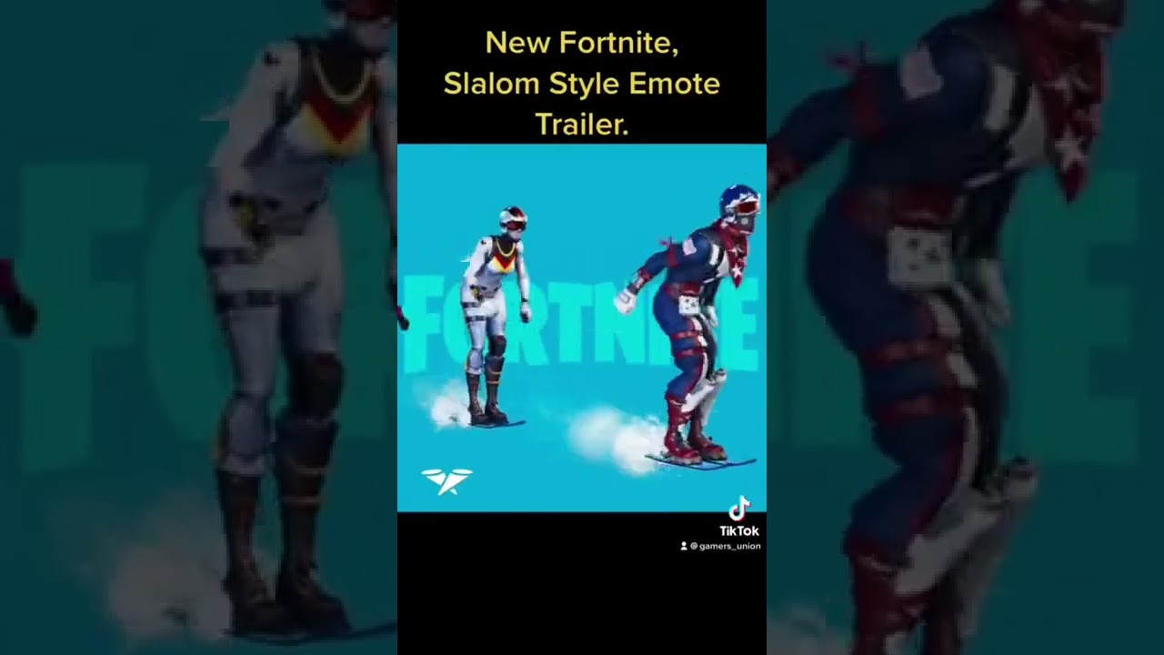 Fortnite Slalom Style Emote Trailer.