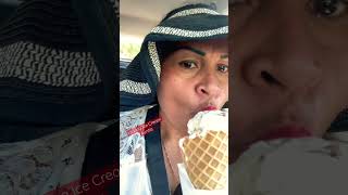 Licking Ice Cream Cone